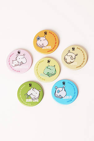 WWF-Indonesia Merchandise - RhinoCare Pin / &copy;: WWF-Indonesia